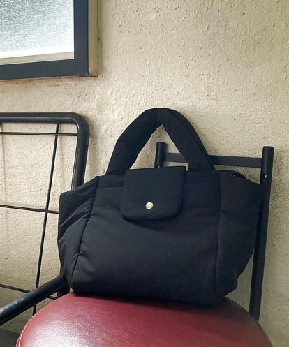 BJCJD69130 MK MICHEL KLEIN BAG [WEB限定/軽量/2WAY]ポケットアクセント台形コンパクトトート