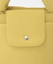 BJCJD69130 MK MICHEL KLEIN BAG(MK ミッシェルクラン バッグ) [WEB限定/軽量/2WAY]ポケットアクセント台形コンパクトトート イエロー