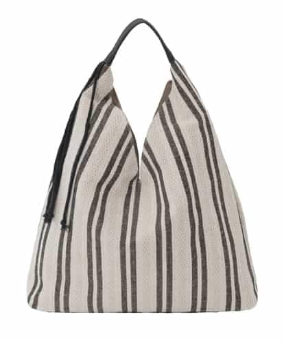BJCJD70130 MK MICHEL KLEIN BAG [A4収納可]Vカットストライプスデザインバッグ