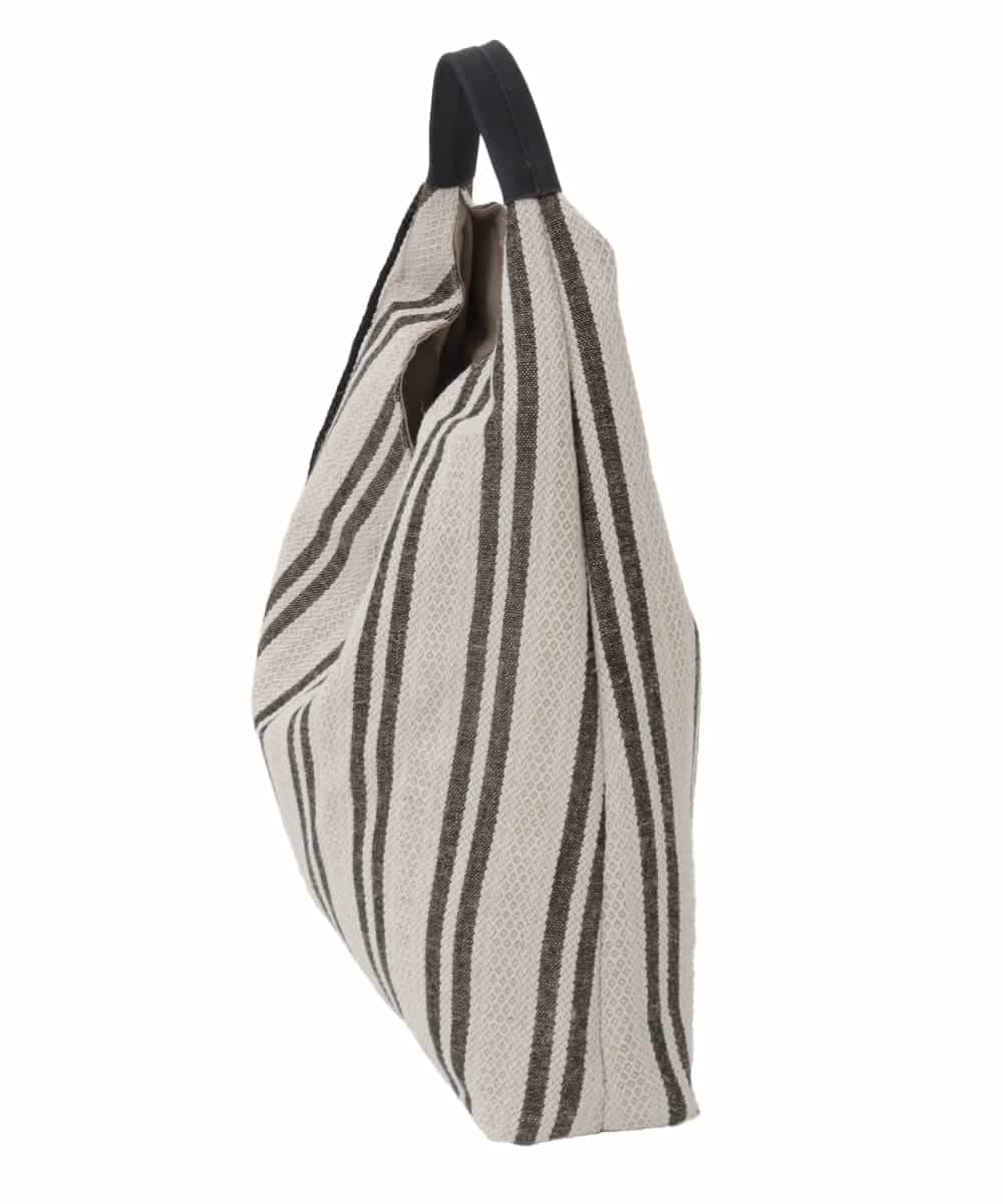 BJCJD70130 MK MICHEL KLEIN BAG(MK ミッシェルクラン バッグ) [A4収納可]Vカットストライプスデザインバッグ ブラック