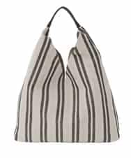 BJCJD70130 MK MICHEL KLEIN BAG(MK ミッシェルクラン バッグ) [A4収納可]Vカットストライプスデザインバッグ ブラック