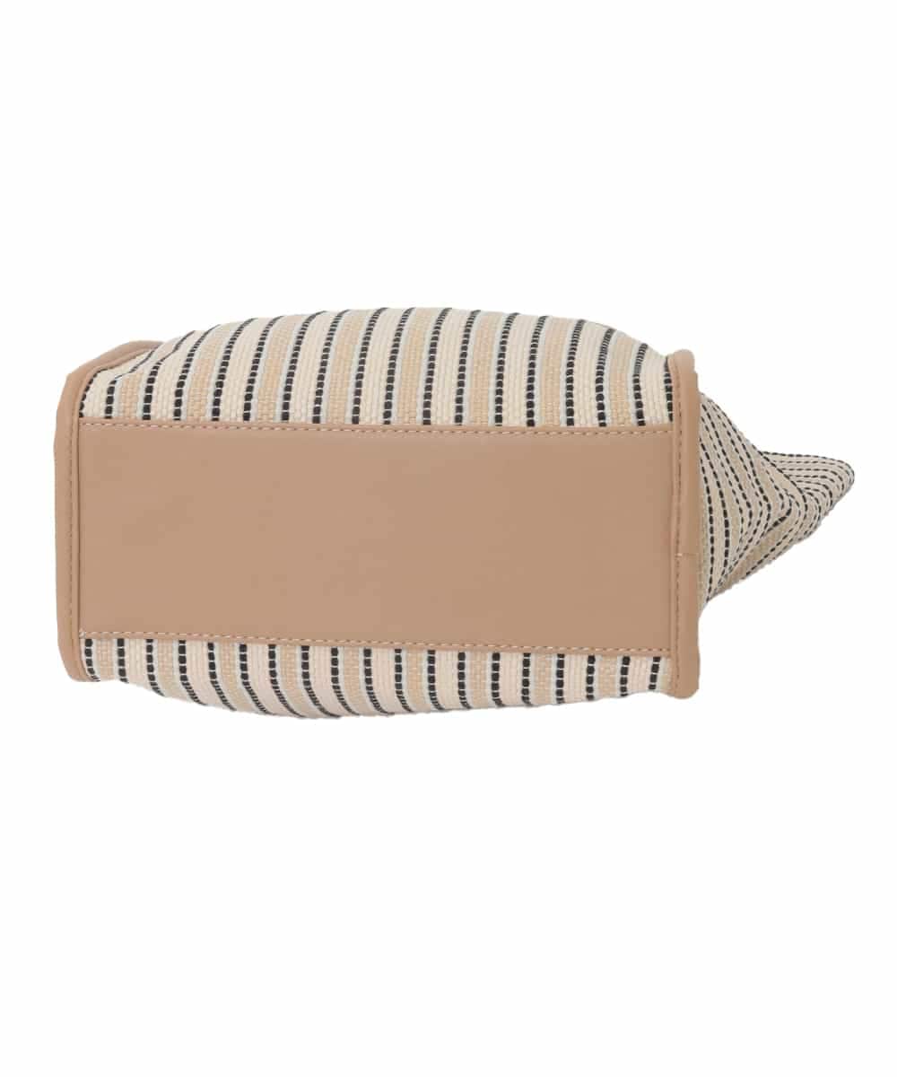BJCJD71140 MK MICHEL KLEIN BAG(MK ミッシェルクラン バッグ) [ショルダーポーチ付き]コードストライプデザインバッグ ベージュ