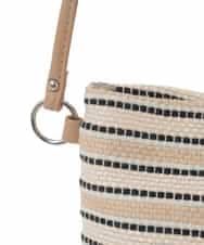 BJCJD71140 MK MICHEL KLEIN BAG(MK ミッシェルクラン バッグ) [ショルダーポーチ付き]コードストライプデザインバッグ ベージュ