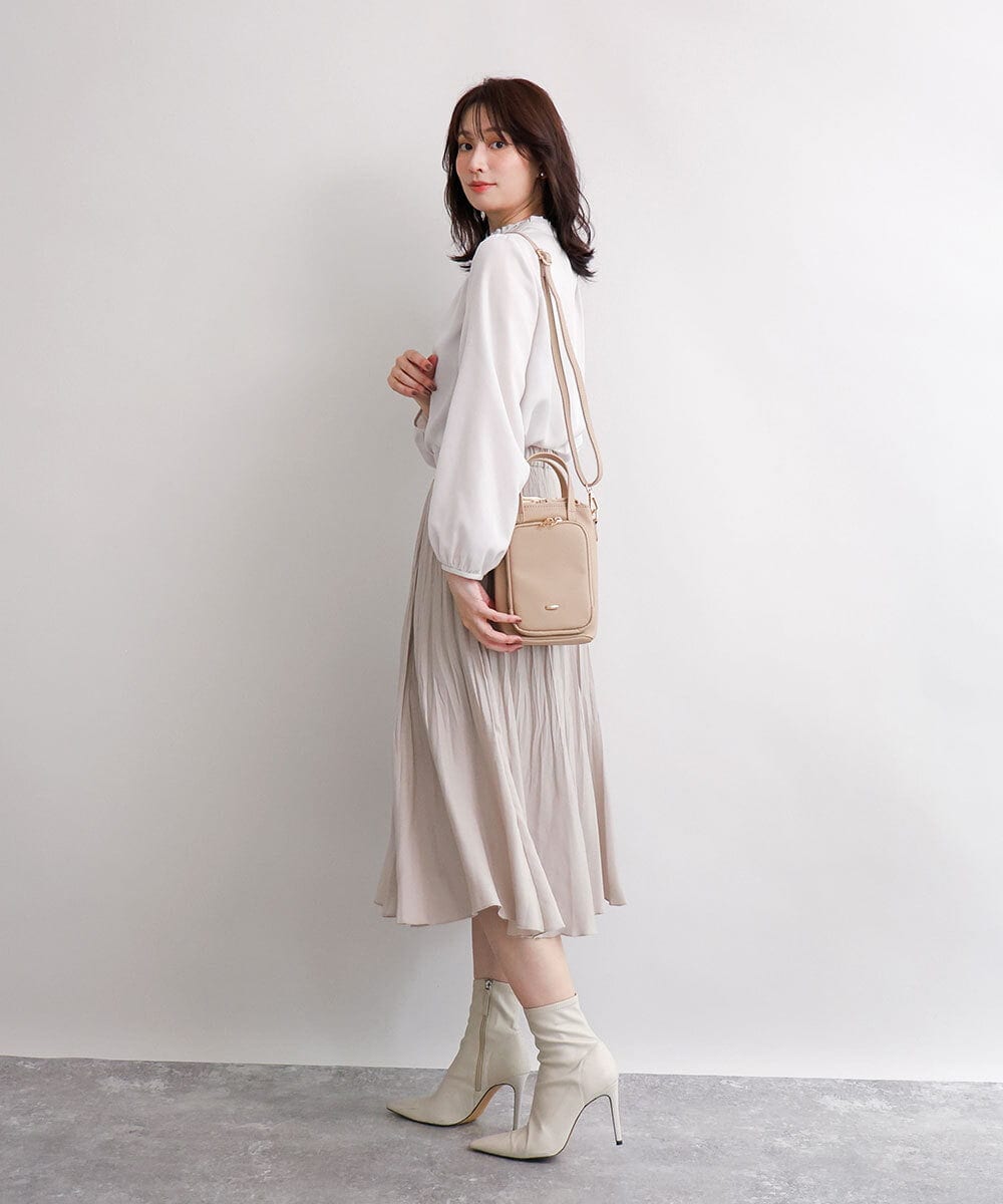 BJCJD73120 MK MICHEL KLEIN BAG(MK ミッシェルクラン バッグ) [2WAY/保冷保温]COOL＆WARM ミニハンドバッグ ベージュ