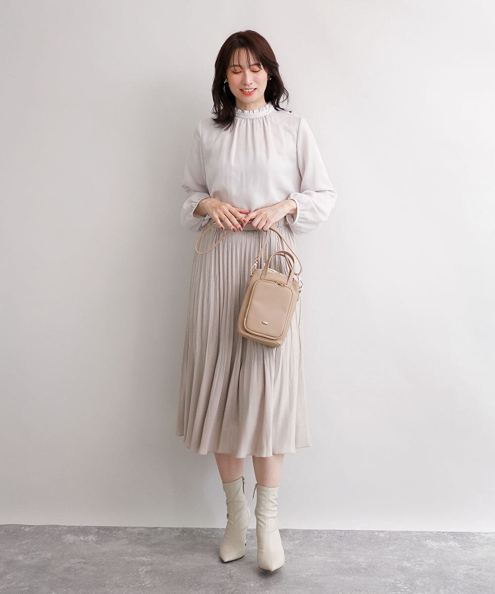 BJCJD73120 MK MICHEL KLEIN BAG(MK ミッシェルクラン バッグ) [2WAY/保冷保温]COOL＆WARM ミニハンドバッグ ベージュ