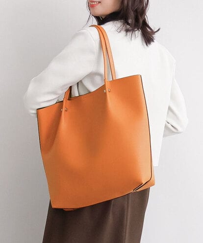 BJCJD74130 MK MICHEL KLEIN BAG [A4収納可]合成皮革BIGトートバッグ