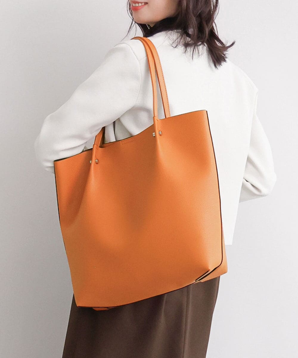 BJCJD74130 MK MICHEL KLEIN BAG [A4収納可]合成皮革BIGトートバッグ
