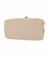 BJCJD75150 MK MICHEL KLEIN BAG(MK ミッシェルクラン バッグ) [2WAY]ベルトフラップスクエアミニトートバッグ ベージュ