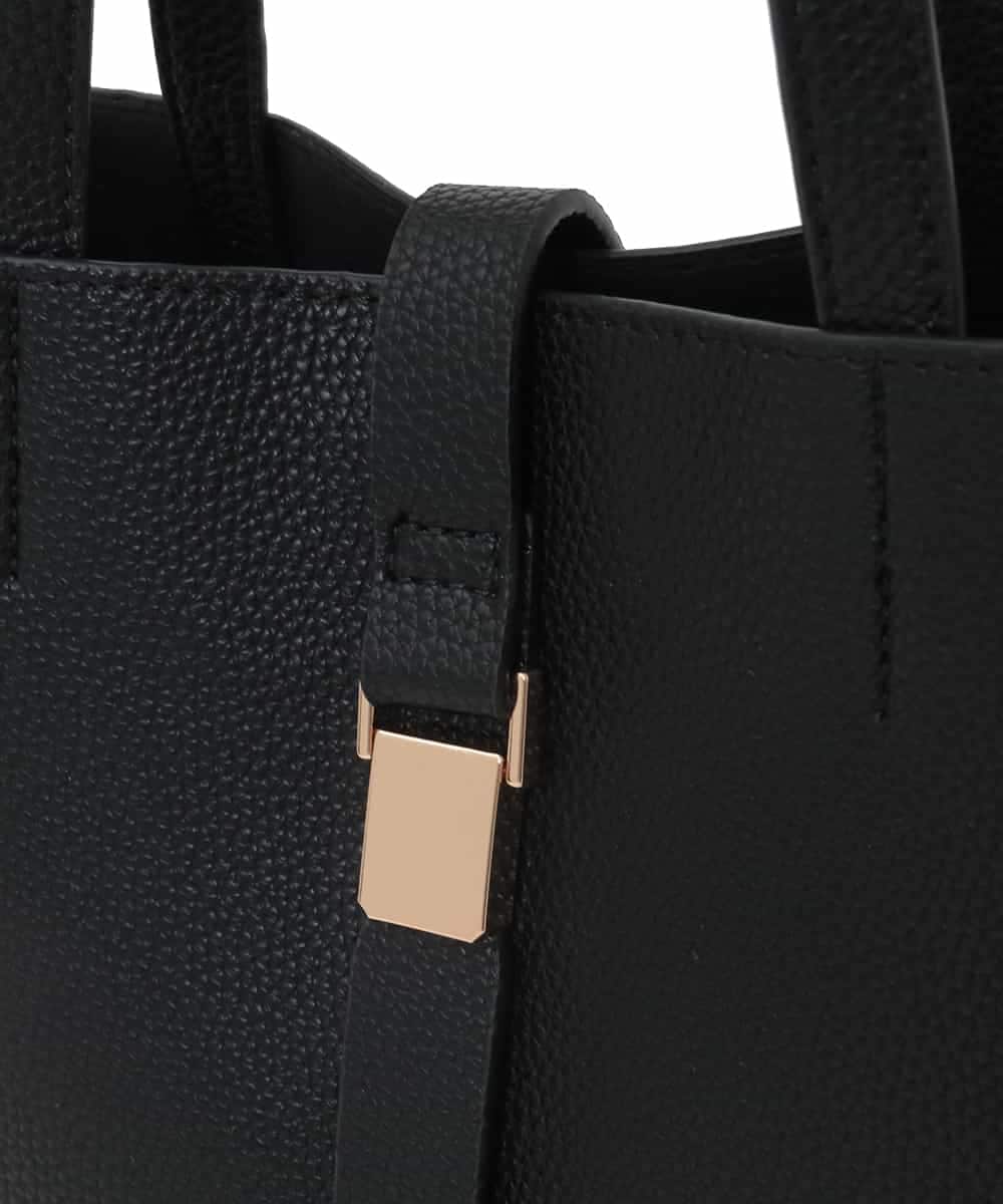 BJCJD75150 MK MICHEL KLEIN BAG(MK ミッシェルクラン バッグ) [2WAY]ベルトフラップスクエアミニトートバッグ ベージュ