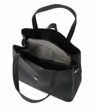 BJCJD75150 MK MICHEL KLEIN BAG(MK ミッシェルクラン バッグ) [2WAY]ベルトフラップスクエアミニトートバッグ ベージュ