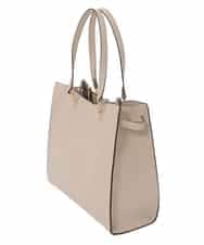 BJCJD77160 MK MICHEL KLEIN BAG(MK ミッシェルクラン バッグ) [A4収納可]ダブルハンドルスクエアバッグ ベージュ