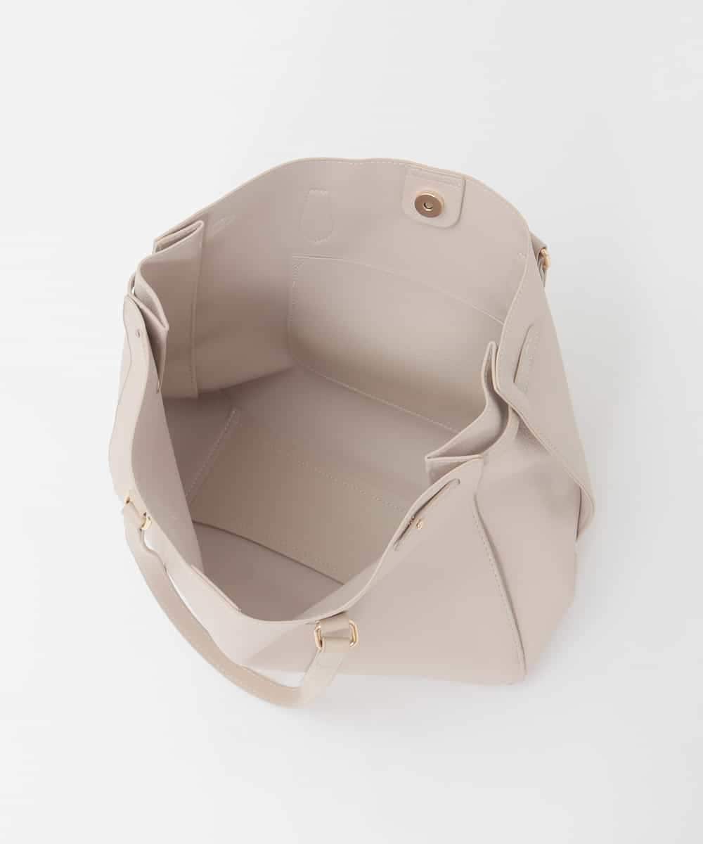 BJCJD78150 MK MICHEL KLEIN BAG(MK ミッシェルクラン バッグ) [A4収納可]配色ステッチ合成皮革トートバッグ ブラック