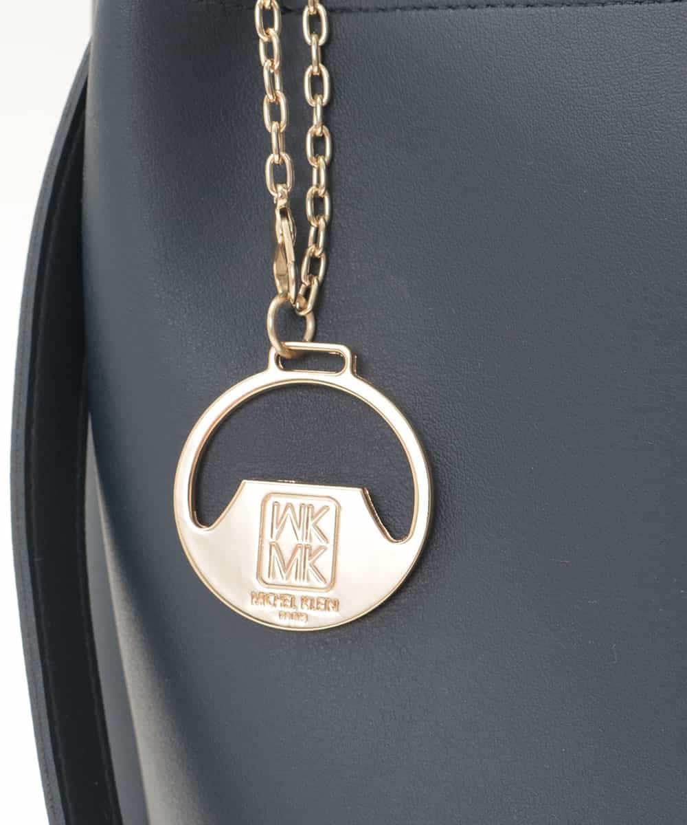 BJCJE01090 MK MICHEL KLEIN BAG(MK ミッシェルクラン バッグ) 【WEB限定/2WAY】メタルハンドルデザインバッグ ネイビー