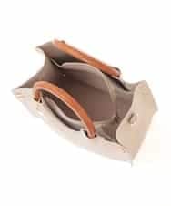 BJCJE02090 MK MICHEL KLEIN BAG(MK ミッシェルクラン バッグ) 【WEB限定/2WAY】ウッドハンドルデザインバッグ ライトグレー