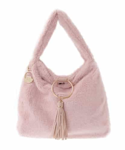 BJCJE24090 MK MICHEL KLEIN BAG サークルパーツフェイクファーバッグ