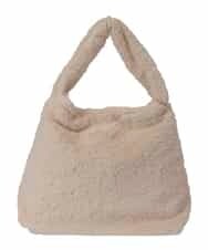 BJCJE24090 MK MICHEL KLEIN BAG(MK ミッシェルクラン バッグ) サークルパーツフェイクファーバッグ ホワイト