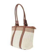 BJCJS74160 MK MICHEL KLEIN BAG(MK ミッシェルクラン バッグ) メッシュデザイントートバッグ アイボリー