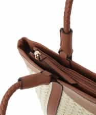 BJCJS74160 MK MICHEL KLEIN BAG(MK ミッシェルクラン バッグ) メッシュデザイントートバッグ アイボリー