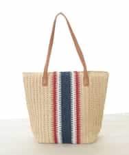 BJCJV73120 MK MICHEL KLEIN BAG(MK ミッシェルクラン バッグ) トリコロールカラーペーパーバッグ ベージュ