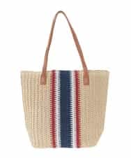 BJCJV73120 MK MICHEL KLEIN BAG(MK ミッシェルクラン バッグ) トリコロールカラーペーパーバッグ ベージュ