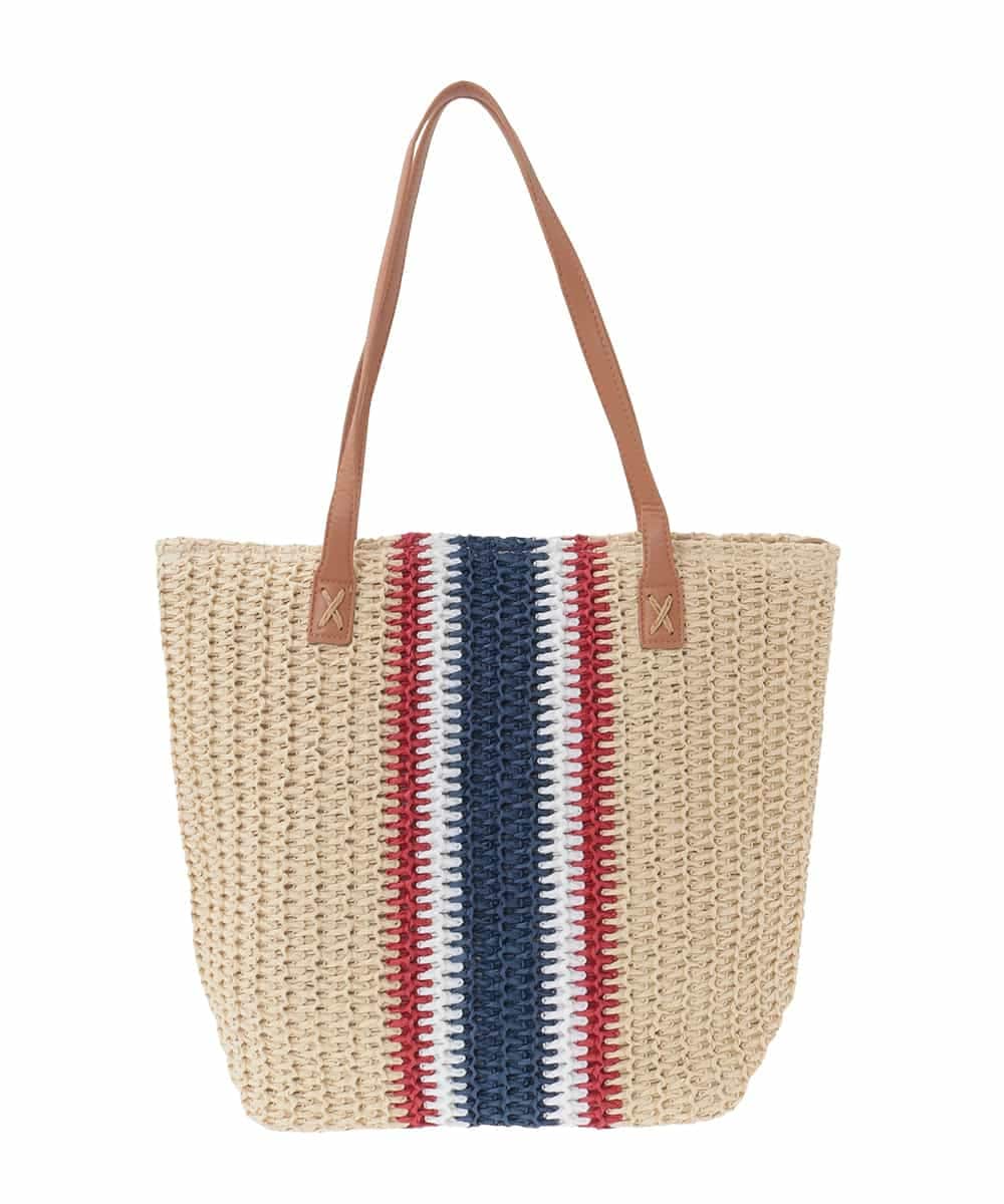 BJCJV73120 MK MICHEL KLEIN BAG(MK ミッシェルクラン バッグ) トリコロールカラーペーパーバッグ ベージュ