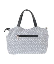 BJCJV74150 MK MICHEL KLEIN BAG(MK ミッシェルクラン バッグ) [2WAY/軽量/多機能ポケット]ニュアンス柄タックデザイントートバッグ ドット(ブラック)