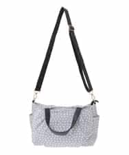 BJCJV74150 MK MICHEL KLEIN BAG(MK ミッシェルクラン バッグ) [2WAY/軽量/多機能ポケット]ニュアンス柄タックデザイントートバッグ グレー