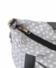 BJCJV74150 MK MICHEL KLEIN BAG(MK ミッシェルクラン バッグ) [2WAY/軽量/多機能ポケット]ニュアンス柄タックデザイントートバッグ グレー