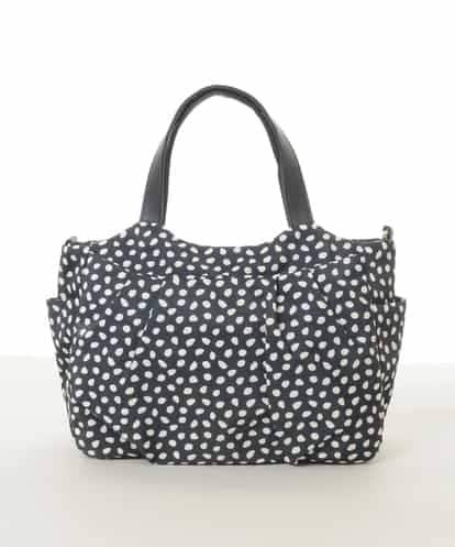 BJCJV74150 MK MICHEL KLEIN BAG [2WAY/軽量/多機能ポケット]ニュアンス柄タックデザイントートバッグ