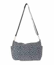 BJCJV74150 MK MICHEL KLEIN BAG(MK ミッシェルクラン バッグ) [2WAY/軽量/多機能ポケット]ニュアンス柄タックデザイントートバッグ ドット(ブラック)