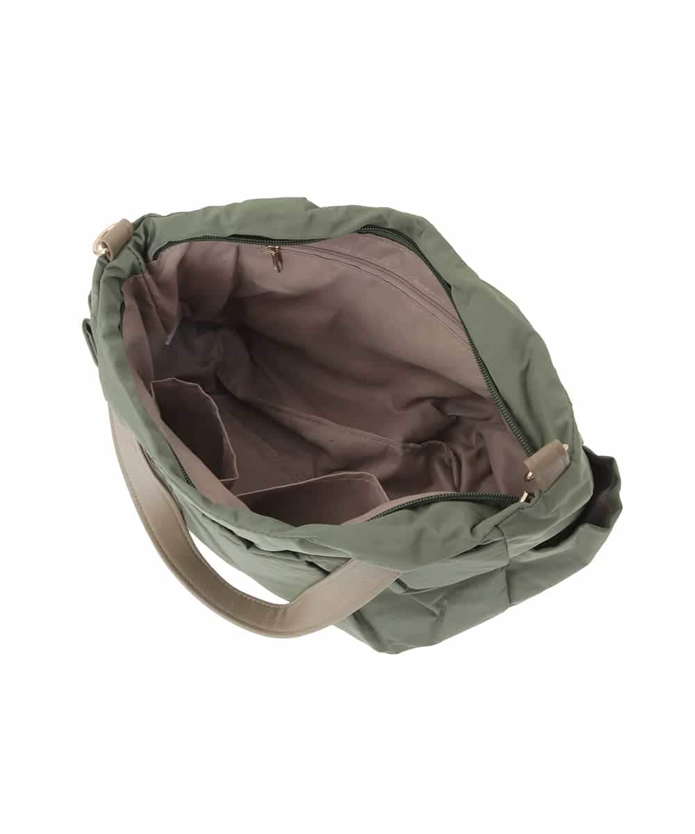 BJCJV74150 MK MICHEL KLEIN BAG(MK ミッシェルクラン バッグ) [2WAY/軽量/多機能ポケット]ニュアンス柄タックデザイントートバッグ ドット(ブラック)