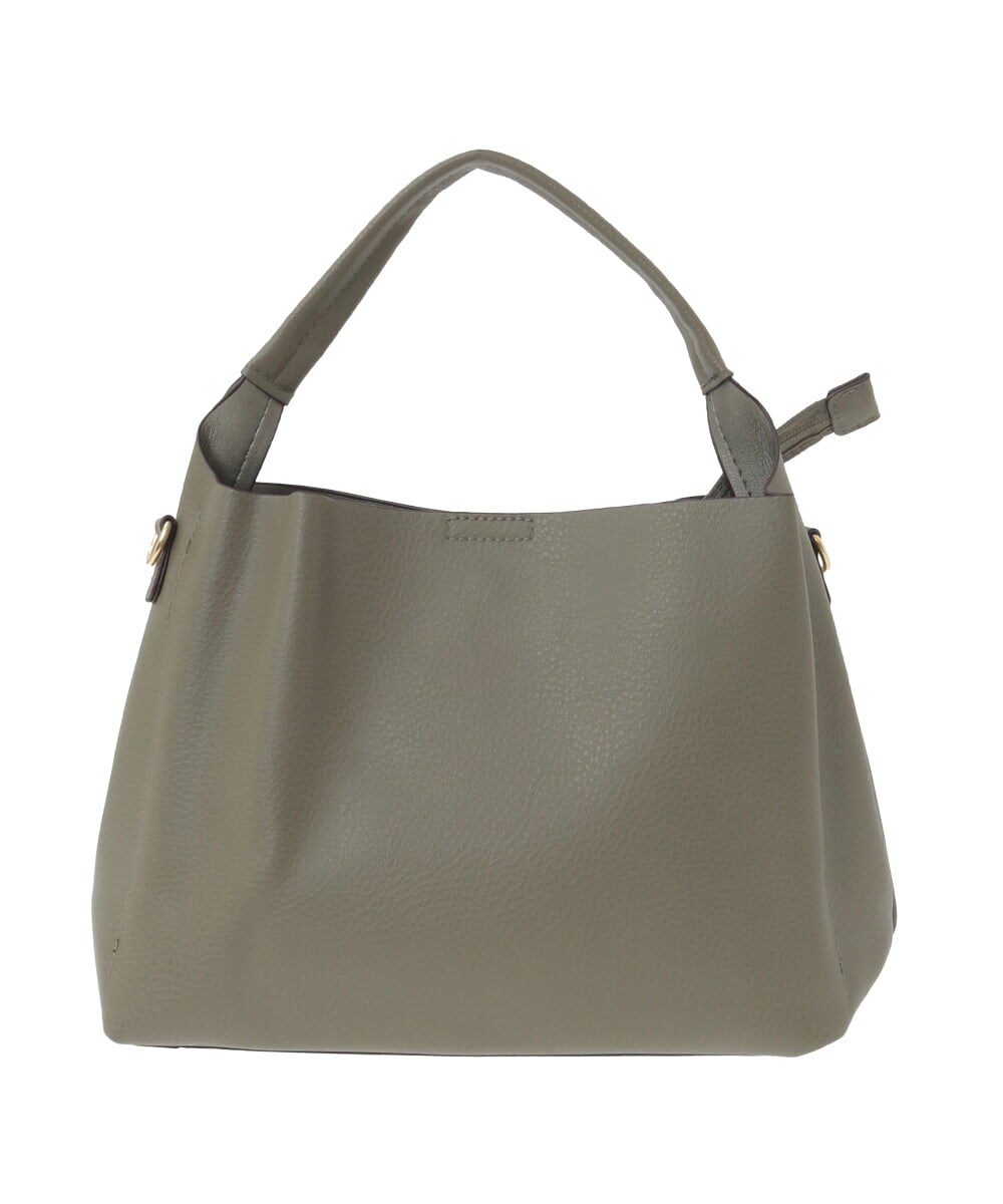 BJCJV75150 MK MICHEL KLEIN BAG(MK ミッシェルクラン バッグ) [2WAY]合成皮革コンパクトハンドバッグ レッド