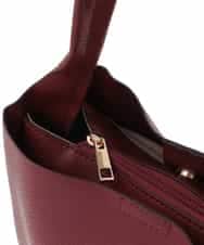 BJCJV75150 MK MICHEL KLEIN BAG(MK ミッシェルクラン バッグ) [2WAY]合成皮革コンパクトハンドバッグ レッド