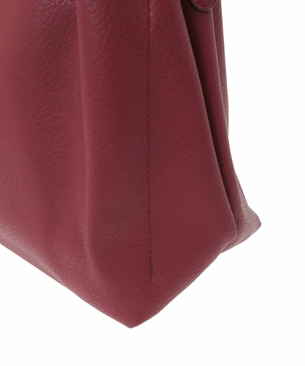 BJCJV75150 MK MICHEL KLEIN BAG(MK ミッシェルクラン バッグ) [2WAY]合成皮革コンパクトハンドバッグ レッド