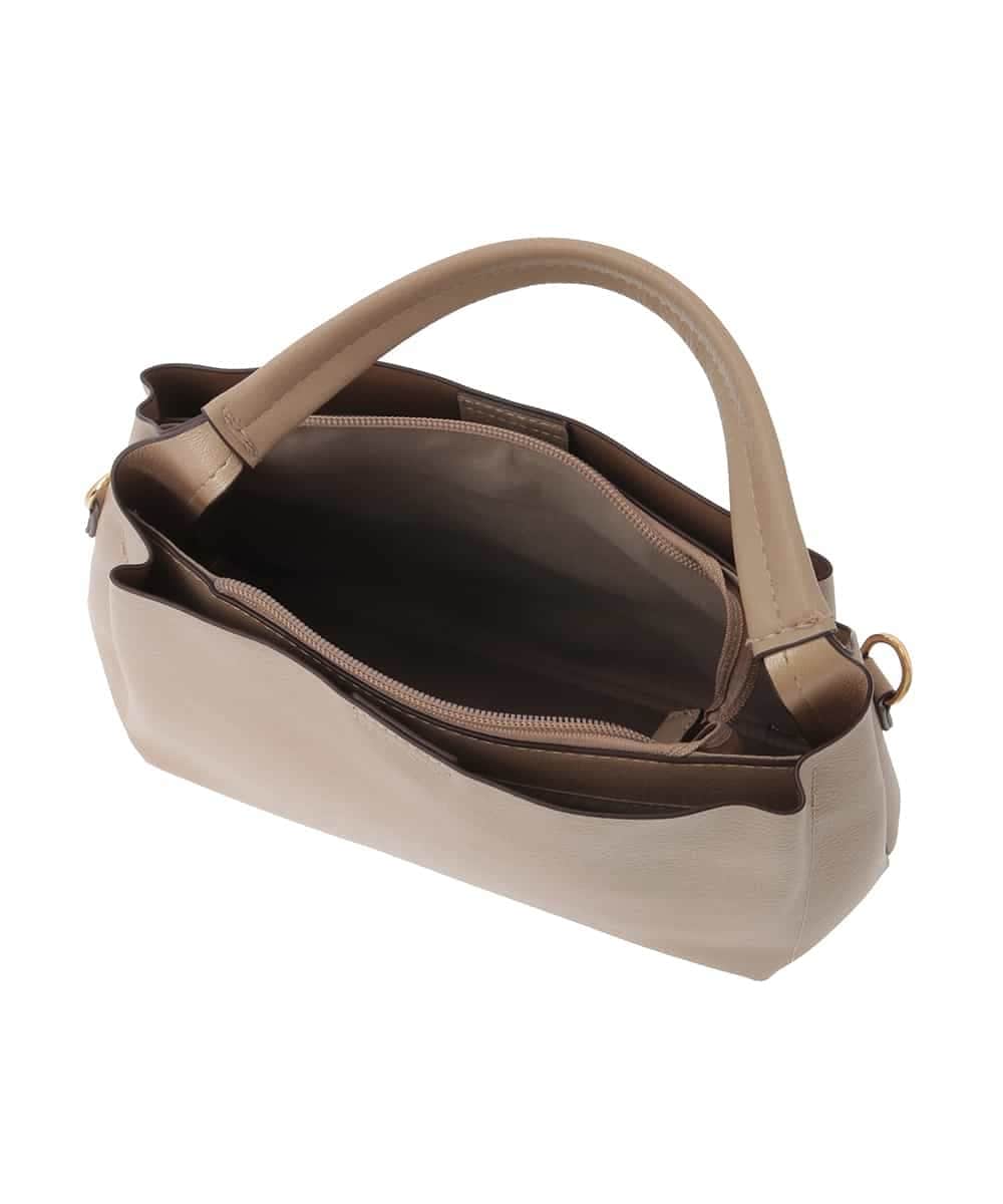 BJCJV75150 MK MICHEL KLEIN BAG(MK ミッシェルクラン バッグ) [2WAY]合成皮革コンパクトハンドバッグ レッド