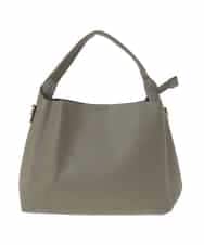 BJCJV75150 MK MICHEL KLEIN BAG(MK ミッシェルクラン バッグ) [2WAY]合成皮革コンパクトハンドバッグ カーキ