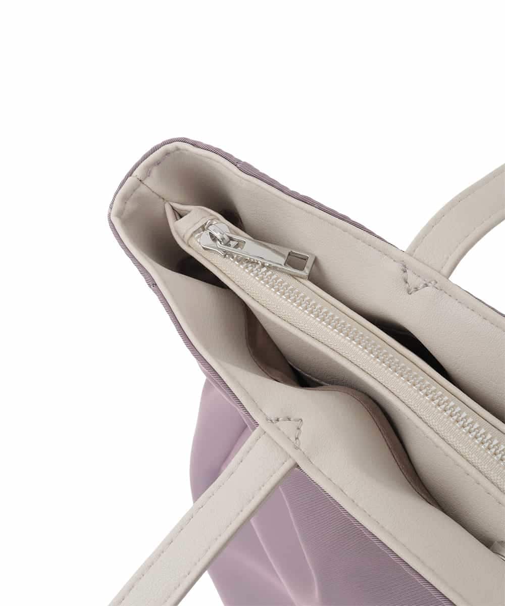 BJCJV80150 MK MICHEL KLEIN BAG(MK ミッシェルクラン バッグ) ドロストデザイントートバッグ ラベンダー