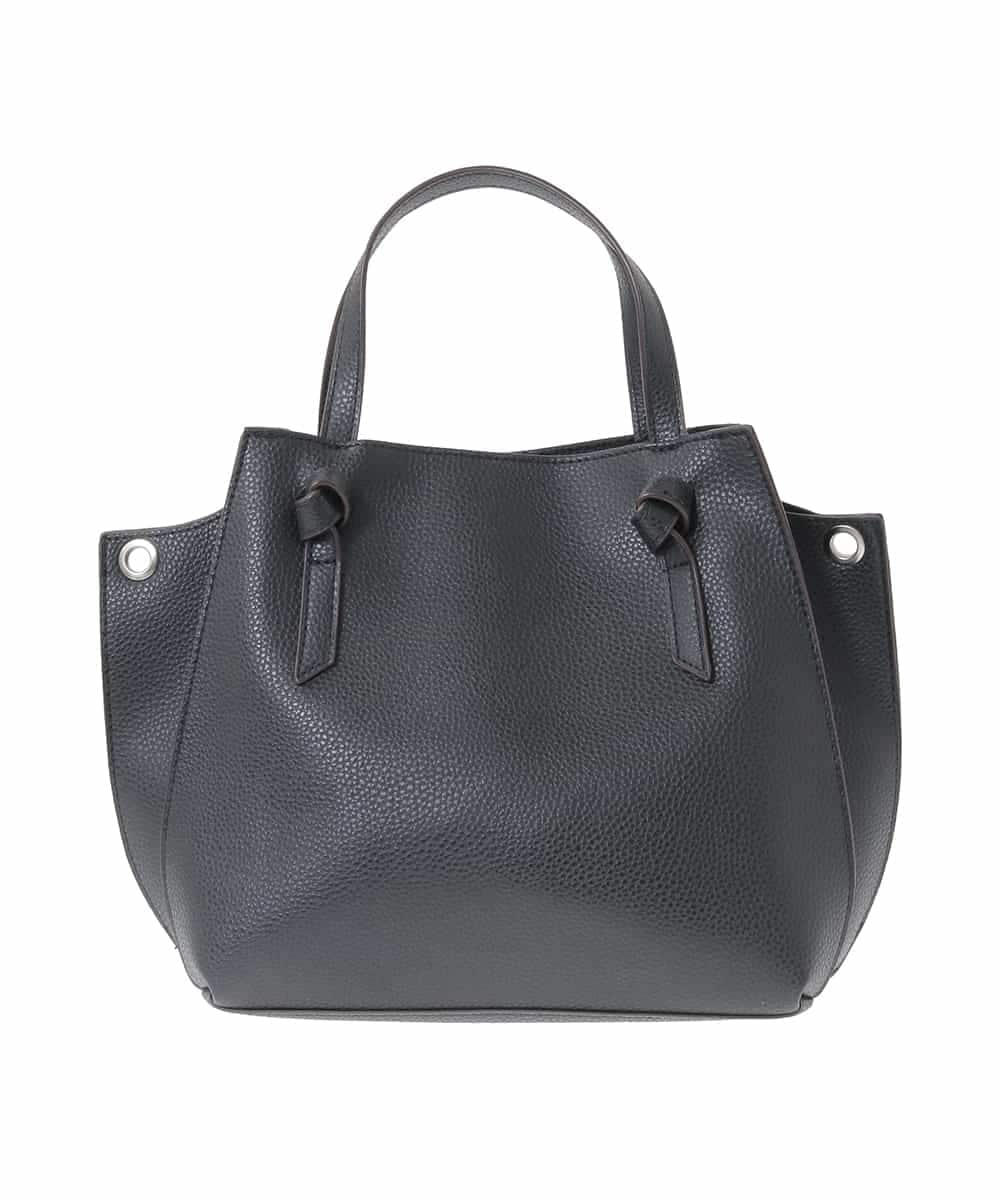 BJCJV81150 MK MICHEL KLEIN BAG(MK ミッシェルクラン バッグ) [2WAY]ノットハンドルデザイントートバッグ ブラック