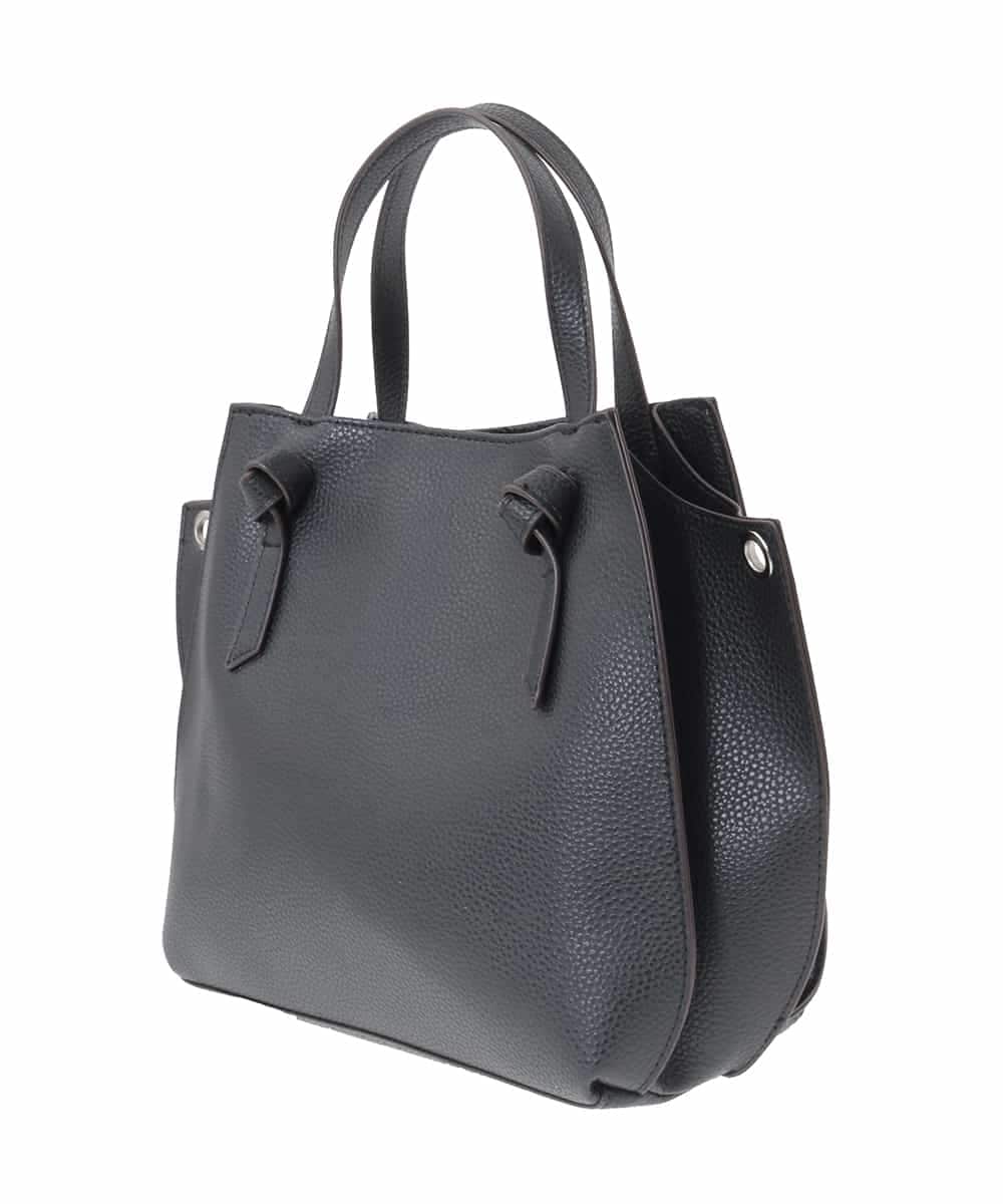 BJCJV81150 MK MICHEL KLEIN BAG(MK ミッシェルクラン バッグ) [2WAY]ノットハンドルデザイントートバッグ ブラック