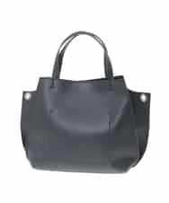 BJCJV81150 MK MICHEL KLEIN BAG(MK ミッシェルクラン バッグ) [2WAY]ノットハンドルデザイントートバッグ ブラック
