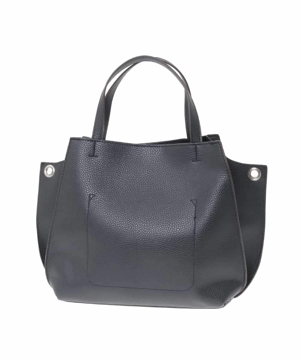 BJCJV81150 MK MICHEL KLEIN BAG(MK ミッシェルクラン バッグ) [2WAY]ノットハンドルデザイントートバッグ ブラック