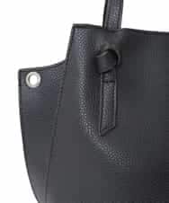 BJCJV81150 MK MICHEL KLEIN BAG(MK ミッシェルクラン バッグ) [2WAY]ノットハンドルデザイントートバッグ ブラック