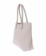 BJCJV82150 MK MICHEL KLEIN BAG(MK ミッシェルクラン バッグ) [A4収納可]ミニマルスクエアトートバッグ グレー