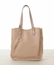 BJCJV83160 MK MICHEL KLEIN BAG(MK ミッシェルクラン バッグ) [A4収納可]合成皮革スクエアトートバッグ ベージュ