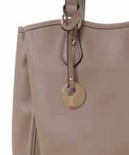 BJCJV83160 MK MICHEL KLEIN BAG(MK ミッシェルクラン バッグ) [A4収納可]合成皮革スクエアトートバッグ ベージュ