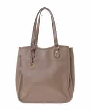 BJCJV83160 MK MICHEL KLEIN BAG(MK ミッシェルクラン バッグ) [A4収納可]合成皮革スクエアトートバッグ グレー
