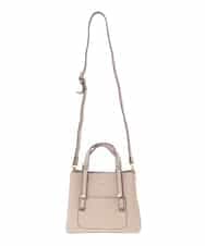BJCJV85190 MK MICHEL KLEIN BAG(MK ミッシェルクラン バッグ) [2WAY]ダブルストラップスクエアトートバッグ ベージュ