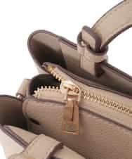 BJCJV85190 MK MICHEL KLEIN BAG(MK ミッシェルクラン バッグ) [2WAY]ダブルストラップスクエアトートバッグ ベージュ