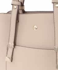 BJCJV85190 MK MICHEL KLEIN BAG(MK ミッシェルクラン バッグ) [2WAY]ダブルストラップスクエアトートバッグ ベージュ