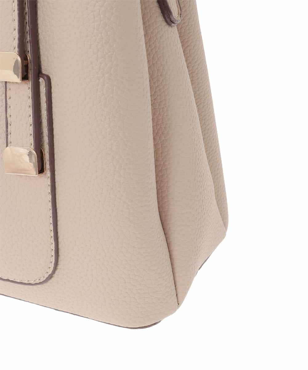 BJCJV85190 MK MICHEL KLEIN BAG(MK ミッシェルクラン バッグ) [2WAY]ダブルストラップスクエアトートバッグ ベージュ